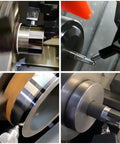 Lathe Burnishing Tool for a slick mirror finish turn instead of grind adjustable tool holder for external cylinders.