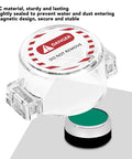 Heavy Duty Magnetic Lockout Cover For Round Emergency Stop Button, clear polycarbonate, tightly sealed protection
