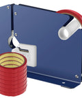 Solid Steel Bag Sealer With Slick Non Slip Base And Seven Rolls Of Sealing Tape, featuring precision cutter and red tape rolls.