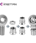 Badass 1.25 Inch Chromoly Heim Joint Rod End Kit Featuring Dual Thread Panhard Linkage For Gnarly Off Road Suspension Upgrades And Beast Mode Truck Builds showing components including rods and nuts.