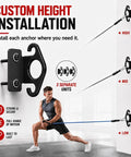 Unshakeable Heavy Duty Steel Wall Mount Anchors For Resistance Bands And Intense Daily Grinds custom height installation with multiple hook positions