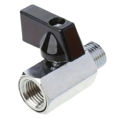 Heavy Duty Carbon Steel Ball Valve For Air Compressor And Home Plumbing, compact design with smooth handle for easy use.
