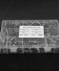 200 Piece Black Blind Rivet Kit Built Tough High Strength Round Head Assortment For Metal Wood Auto Body Projects Bang For Buck And Quick Fastening Perfect For Automotive Marine DIY Workshops in case