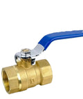 Pro Grade 1 Inch Brass Bsp Thread Ball Valve Equipped With Smooth Acting Lever Handle for quick shut off in plumbing.