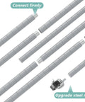 Components of Premium Heavy Lifter 2 Pack 6 Tier Wire Shelving Units with easy roll casters and steel nuts for assembly.