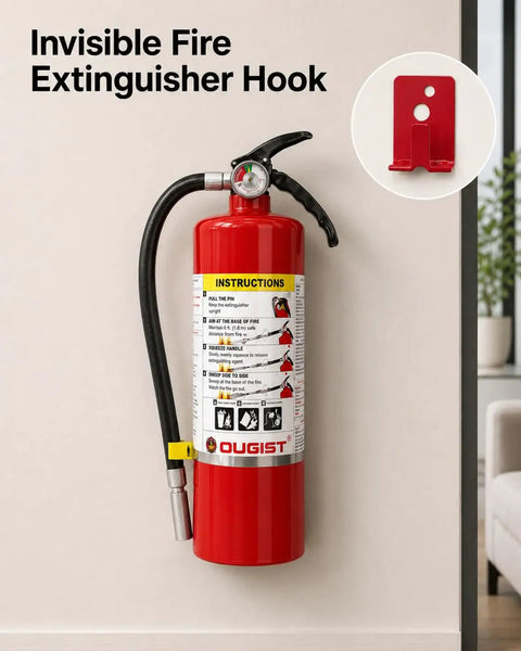 Heavy Duty Abc Dry Chemical Fire Extinguisher Five Pound Two A Ten B C Rated Safety Gear For House Office And Car Tough As Nails Portable Shield In A Built Tough Two Pack Bundle with visible instructions on usage