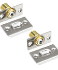 2 Pack Closet Door Ball Spring Catch Replacement Drive In Ball Catch Adjustable French Door Hardware With Strike Plate