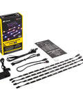 iCUE Lighting Node PRO RGB Lighting Controller With Four Addressable LED Strips, 10 LEDs Each, Magnetic Mounts, And Extension Cables