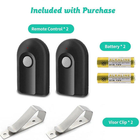 2 Pack Replacement Garage Door Opener Remote Compatible With Intellicode And Overhead Door ACSCTG Type 1 2 3 with batteries and clips