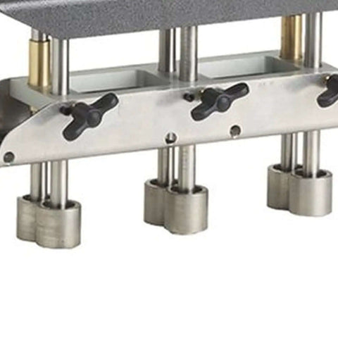 Three Station Roller Bender For Roofing Sheet Metal with metal rollers, close-up view of heavy-duty construction for 0.01 to 0.04 inch sheets