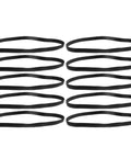 Heavy Duty Silicone Bumper Rings For Fire Extinguisher Carts, black rubber rings designed for shock absorption and protection.