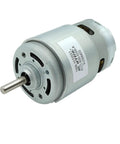 One Piece 12V 18V 24V DC Motor With Dual Ball Bearings 42mm High Speed Engine image showing detailed motor front view.