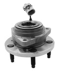 Front wheel hub bearing assembly single unit for left or right (driver or passenger side) OE-fit replacement with sensor-compatible connector