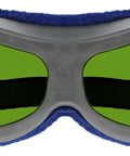 Top Shelf Laser Safety Glasses With Durable Polycarbonate Lenses Delivering Straight Up OD8 Plus Protection And ANSI Approval For Grind Ready Crews In Labs And Workshops Featuring A Super Comfy Fit All Day - Front view showing green lenses and padded frame.