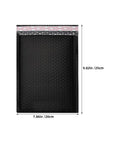 50 Pack Black Bubble Mailers For Shipping Clothes And Small Packages, Waterproof And Shockproof Padded Mailing Bags, envelope dimensions.