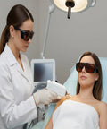 Top Shelf Laser Tattoo Removal Safety Glasses With Od5 Brown Lenses deliver kick ass eye protection during a tattoo removal session.