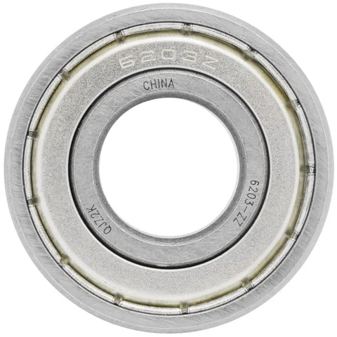 100 Pack Stainless Steel Deep Groove Ball Bearings 17mm Id by 40mm Od by 12mm W Double Shielded view of SS6203 bearing