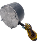 Straight Up 1/4 HP AC Condenser Fan Motor 208-230V 1100 RPM shown from rear, features wires for connection and durable housing.