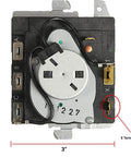 Dryer Cycle Control Timer For Norm Pacific TMD1EM03 234D1296P005 Replacement OEM Part showing 8 terminals and 3-inch width