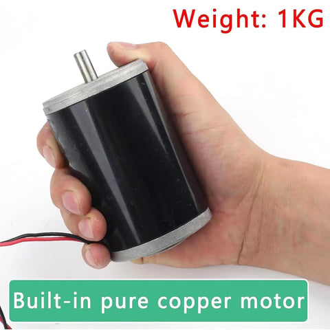 Straight Shooter Wet And Dry Bench Grinder Slick Finish Diamond Cutting Pads Heavy Duty Electric Polisher Precision Grind Adjustment Rock Solid Frame For Metals Glass Jade Daily Driver, showing a hand holding a 1KG built-in pure copper motor.