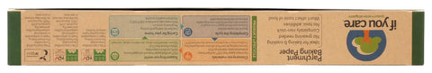 Unbleached Silicone Parchment Paper Seventy Square Foot Roll packaging details and eco-friendly product information.
