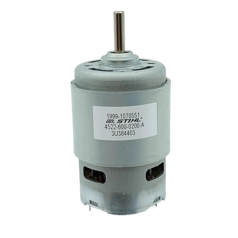 One Piece 12V 18V 24V DC Motor With Dual Ball Bearings 42mm High Speed Engine for DIY Electric Drills and Circular Saws, grey metal design.