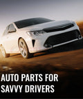 Slick Heavy Duty Rear Wheel Bearing Hub Assembly 2 Pack Direct Swap Kit For Subaru Crosstrek seen on a white car in motion.