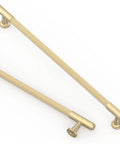 10 Pack Brushed Gold Cabinet Pulls Heavy Duty Kitchen Drawer Handles Top Tier Cupboard Hardware Built Tough Construction. Long solid metal pulls.