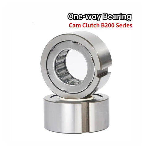 Smooth As Butter B210 Cam Clutch Needle Roller One Way Bearing with precision machined keyway, showcasing smooth finish and design.