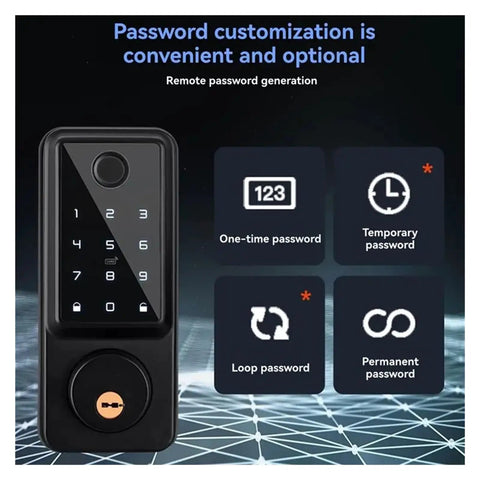 Auto Locking Smart Deadbolt With Touchless Fingerprint Entry And Magnetic Door Sensor Including Lightning Fast Unlocking Bluetooth App Control With Time Limited Guest Keys And Real Time Activity Logs For Total Peace Of Mind keypad with password options