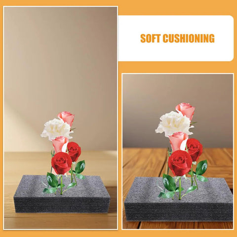 Super Thick Black Epe Foam Sheets For Reliable Shipping Projects And Kick Ass Protective Cushioning Inserts Made From Premium Polyethylene Foam with flowers.