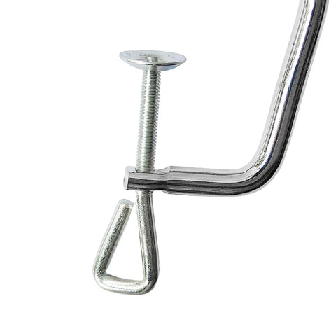 5X Pasta Maker Clip Fix Replacement Handle Clamp For Noodle Maker Repair, Stainless Steel Noodle Machine Clip, Easy Install, Durable Kitchen Tool, Professional Repair Part, silver clamp close-up
