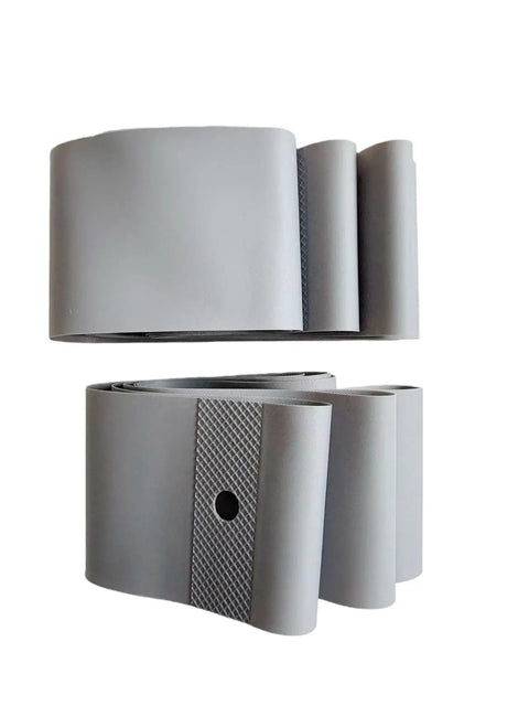 PVC Rim Protectors for Fat Tire Bicycles and Electric Bikes 20x4.0 2 Pack with 20x4.0 Rim Liners in Grey, flexible and lightweight.