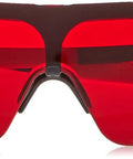 Front view of Red Laser Safety Glasses Shootin Clear Dots And Lines Up To Fifty Feet With Lockdown Grip.