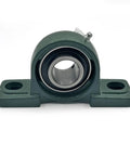 Rock Solid Stainless Steel Mounted Pillow Block Bearing UCP326 with black seal, designed for heavy duty machinery applications.