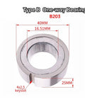 Top Notch Heavy Duty Cam Clutch Needle Roller One Way Bearing With Keyway B206 for Workshop Gearboxes, 40mm size.