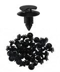 50 Pack Tough As Nails Plastic Auto Trim Door Clips For Vehicle Panels With Secure 9mm Hole Lock Universal Snap Fasteners For Jeeps And Old Beaters Keeping Your Dash Boards Nice And Squat - close-up of black nylon snap clips