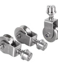 Gator Tough 304 Stainless Steel Universal Groove Wheel With Spring Shock Absorption for smooth gate rolling and industrial track use.