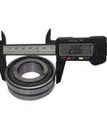 Heavy Duty Spherical Roller Bearing With Straight Bore And Double Seals Compatible With SB22207W33SS measured with calipers.