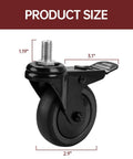 Pellet Grill Locking Caster Wheel Replacement For Navigator 850 1150 Austin XL Sportsman And Louisiana Grill close-up image