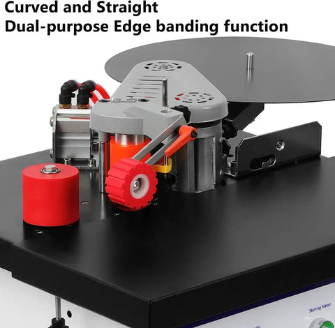 Benchtop Portable Edge Bander For Woodworking With Double Sided Gluing Edge Banding Machine Pro Grade 1200W Works On Straight And Arc Edges