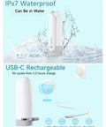 Portable Bidet For Travel And Daily Use With High Pressure Stream 350ml Tank USB Rechargeable IPX7 Waterproof