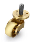 4 Pack Universal Brass Caster Stems Wheels 22mm Heavy Duty Swivel Casters 360 Degree Rotation For Metal Furniture Movable Casters Replacements