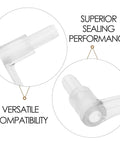 4 Piece Plastic Candy Machine Gear Assembly With Wear Resistant Lever, Universal Gumball And Candy Dispenser Parts Replacement, Fits Most Machines, No Fuss Install, Durable Turntable Gear, white plastic lever and gear close-up
