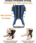 Drop Foot Brace With Inflatable Airbag For Stroke Recovery Lightweight AFO Ankle Foot Orthosis Support for Left Leg Hemiplegia