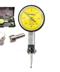Precision 200mm Universal Small Dial Indicator With Magnetic Stand Base Holder 0-0.8mm Range 0.01 Dial Readout For Accurate Equipment Calibration And Pro Grade Measurement In Manufacturing And Workshop, yellow dial