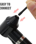 Connecting mixing stick to Electric Ink Mixer Kit For Pigments And Eyebrow Colors, Fast And Smooths Thick Tattoo Inks