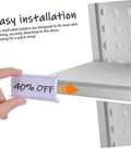 Heavy Duty PVC Wire Shelf Label Holders 30 Pack Clear Display Fronts showing easy installation and price tag placement for organization.