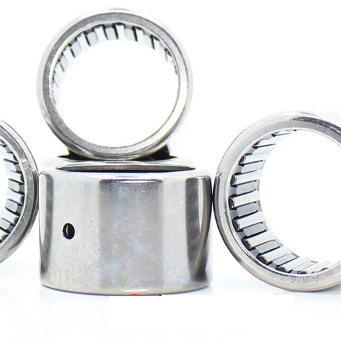 Top Shelf Drawn Cup Needle Roller Bearings For High Speed Performance SCCE68 B68 BA68Z Slick Fit 5 Piece Pack close-up view of bearings.
