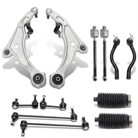 Bulletproof Suspension Control Arm Kit With Ball Joints For 09 Through 14 Nissan Maxima includes durable control arms and tie rods.